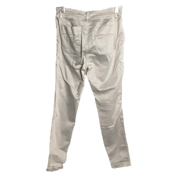 J. Crew Women's Pants Gray Mid-Rise Light Wash Denim Flat Front Size 27 - Picture 2 of 4